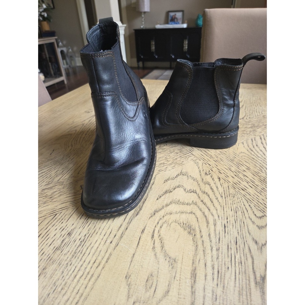 Born Boots Hemlock Chelsea Boots Broad Square Toe Size 10.5 Mens Black Booties